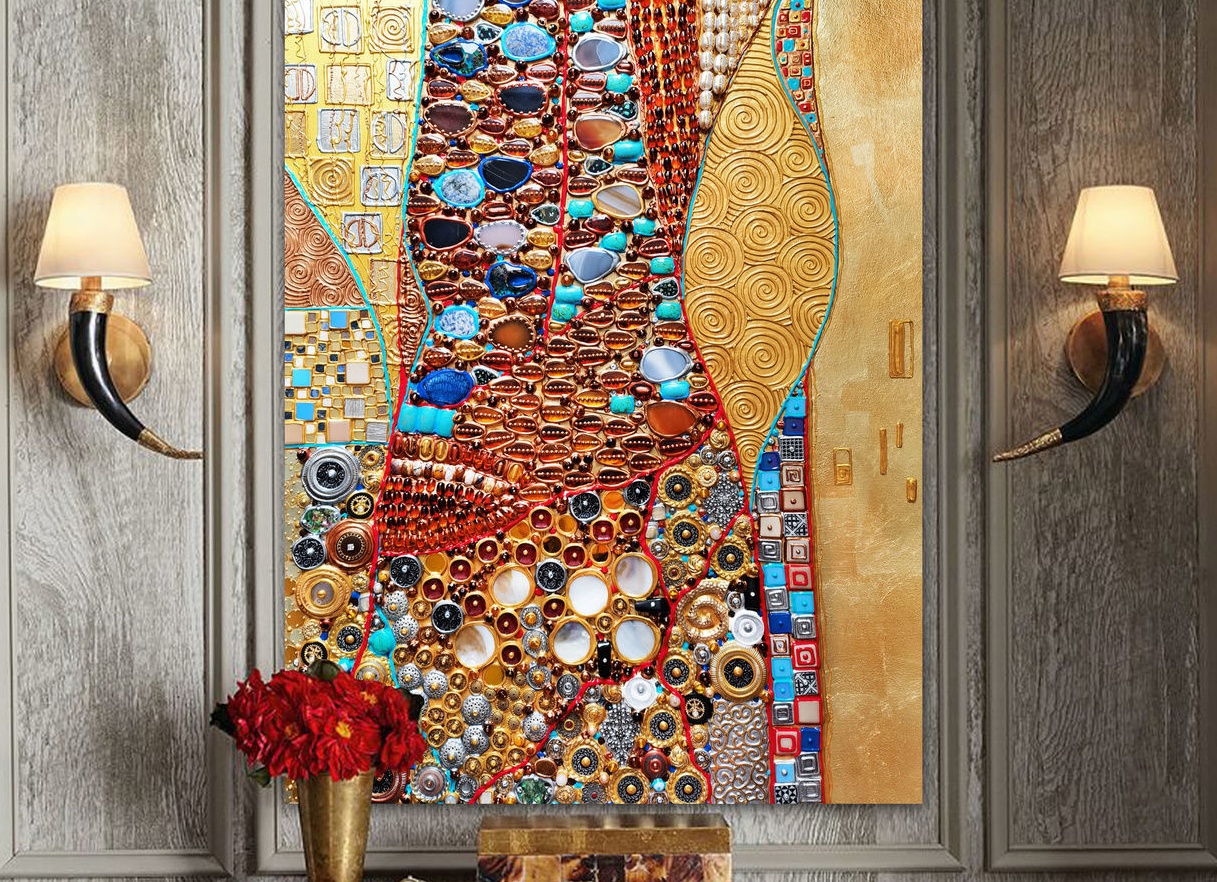 Картины из самоцветов.