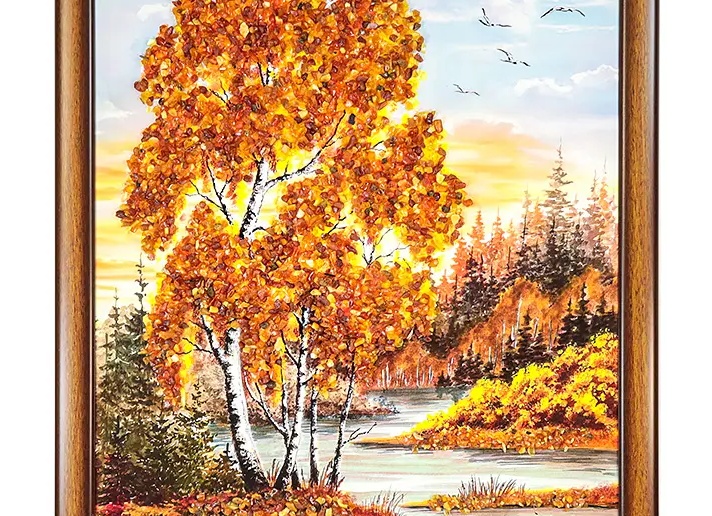 Картины из янтаря.