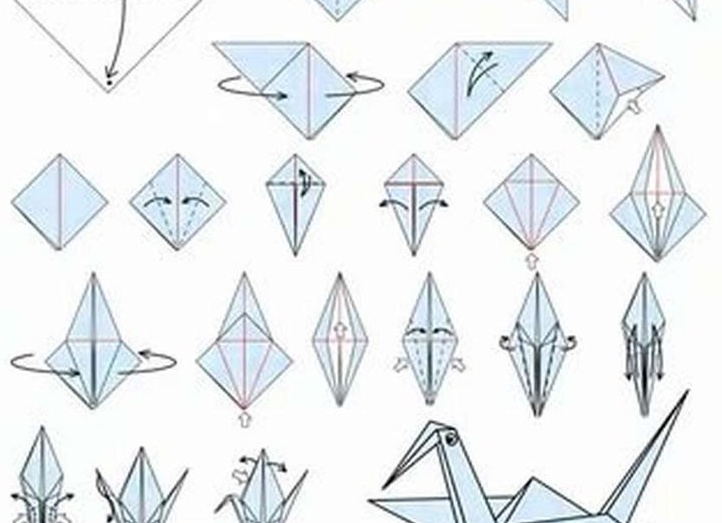 Как сделать журавлика из бумаги в технике оригами